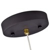 C Cattleya 1-Light Matte Black Hanging Pendant with Cylinder Metal Shade - 3 of 4