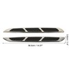 Unique Bargains Chrome Universal Car SUV Air Flow Fender Side Mesh Hood Vent Decoration Sticker 2 Pcs - 3 of 4