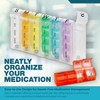 MEDca Weekly Pill Organizer: Planners for Pills and Vitamins Day Week, 4 Times-a-Day Medication Reminder - 2 of 4