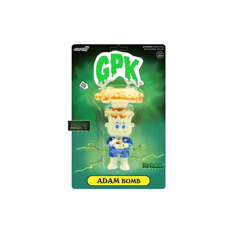 Super7 - Garbage Pail Kids Reaction Fig - Adam Bomb (Glow), 1 of 2