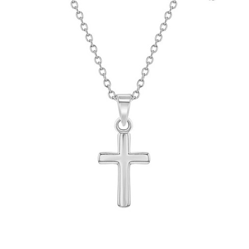 Girls' Teenie Tiny Cross Sterling Silver Necklace - In Season Jewelry ...