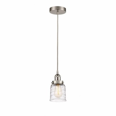 Bell - 1 Light Cord Hung Mini Pendant In Modern Style-9.5 Inches Tall and 5 Inches Wide