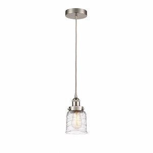 Bell - 1 Light Cord Hung Mini Pendant In Modern Style-9.5 Inches Tall and 5 Inches Wide - 1 of 1