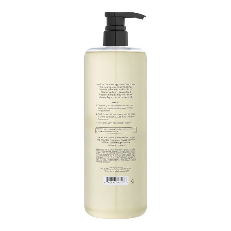 Kristin Ess Fragrance Free Daily Cleansing Shampoo, Lightly Clarifing, Vegan + Sulfate Free, 2 of 10