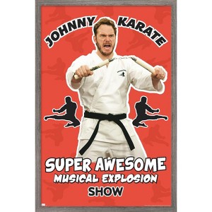 Trends International Parks and Recreation - Johnny Karate Framed Wall Poster Prints - 1 of 4
