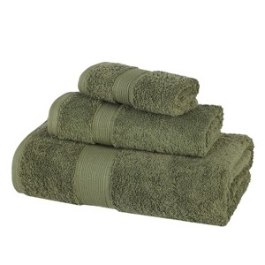 Organic Cotton Medium Weight Solid Towel Set by Blue Nile Mills - 1 of 4