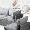 Venice 5pc Wicker Outdoor Patio Furniture Set Conversation Sofa with a Table and Cushions - image 4 of 4