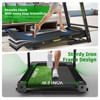 Kumasinova Foldable Electric Treadmill with Incline,Handrail Speed Control,Pulse Monitor,App Connectivity,Ideal for Home Workouts&Running,Black/Green - 4 of 4