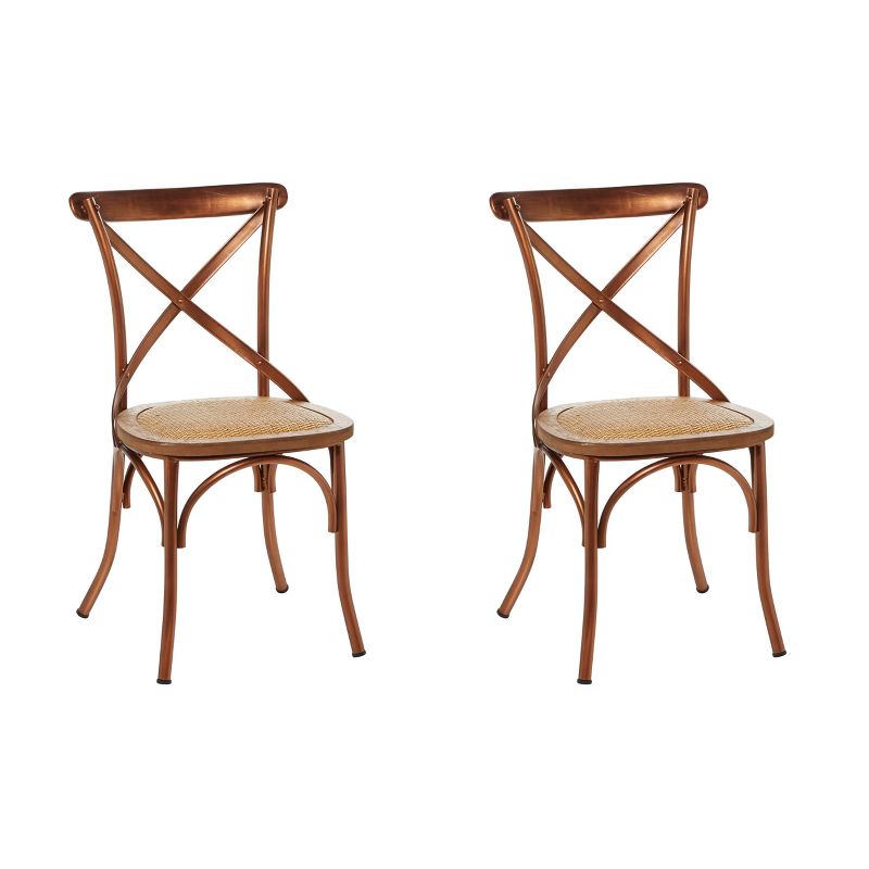 Set of 2 Farmhouse Iron Dining Chair - Olivia & May, 6 of 7