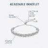 Italian Handmade 925 Sterling Silver Bracelet, Adjustable Sliding Byzantine Bolo Chain for Women - 4 of 4