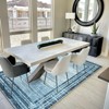 Lahome Loop Border Gradient Style Short Pile Velvet Rectangular Indoor Area Rug - 2 of 4