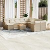 vidaXL Garden Sofa Set Beige PE rattan Large Modular Garden Sofa Set - 2 of 4