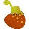 Junior's Design By Humans Happy Cute Dino By parjono T-Shirt - 2 of 3