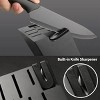 16 Pieces Kitchen Knife Block Set with Cutting Board, German Premium Quality Stainless Steel, Built-in sharpener, Dishwasher Safe, 6 Steak Knives - 4 of 4