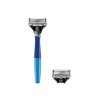 Harry's 5-Blade Men's Razor - 1 Razor Handle + 2 Razor Blade Refills - Ocean Blue - 2 of 4