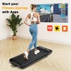Redliro 2 in 1 Walking Pad Treadmill with Incline, Under Desk Treadmill with LED Display & APP for Home Office - 4 of 4