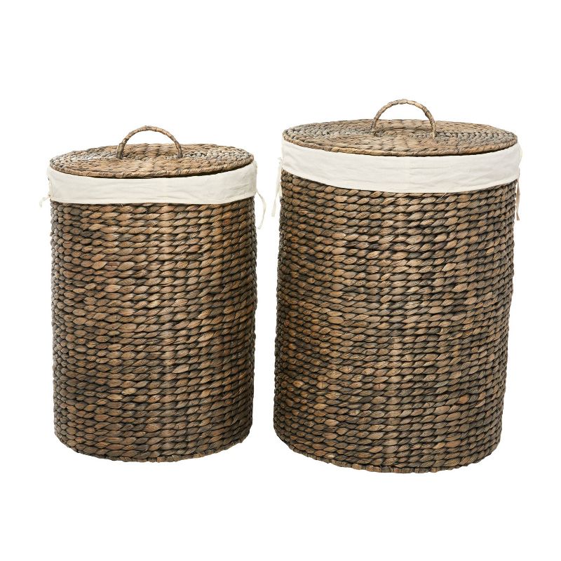 Set of 2 Traditional Sea Grass Storage Baskets Brown - Olivia &#38; May, 2 of 7