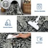 Modern Botanical Printed Carpet, Foldable Washable Rug with Non Slip Rubber Backing - 4 of 4