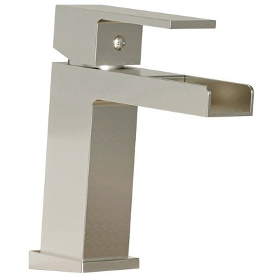 BWE Waterfall Single Handle Single Hole Bathroom Faucet Bathroom Drip-Free Vanity RV Sink Faucet