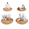 Lazy Susan - All-Natural Round Bamboo Single-Tier Turntable - 10-Inch Spinning Organizer for Kitchen, Pantry, and Vanity Use by Lavish Home (Natural) - 4 of 4