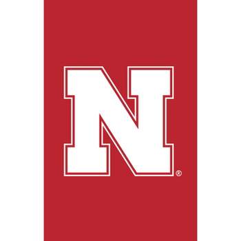 Evergreen University of Nebraska Garden Applique Flag- 12.5 x 18 Inches Outdoor Sports Decor for Homes and Gardens
