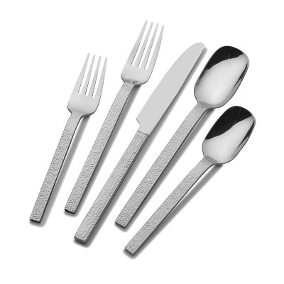 Towle 20pc Living Quest Forged Flatware Set: 18/0 Stainless Steel, Dishwasher-Safe, Service for 4, Traditional Style