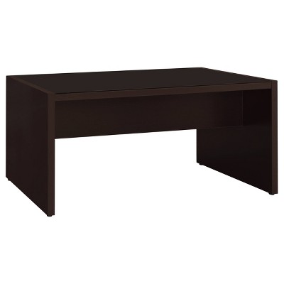 Black Wood Home Office Desk with Drawer and Keyboard Tray