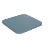 Emma and Oliver Set of Four Backless Metal Stools with All-Weather Poly Resin Seats for Indoor Use Only - 4 of 4