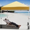 10 x 10 Pop Up Canopy, Beach Tent 3 Adjustable Heights, Easy Up Sun Shade w/ Wheeled Carry Bag, Outdoor Portable Shelter for Events, Parties, Camping - 3 of 4