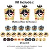 Big Dot of Happiness Pirate Ship Adventures - Skull Birthday Party Decor and Confetti - Terrific Table Centerpiece Kit - Set of 30 - 3 of 4