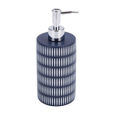 Blue and White Resin 4-Piece Bathroom Accessory Set