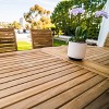 Nordic Teak 79"-118" Adjustable 6-8 Person Natural Outdoor Dining Table - Beige - 4 of 4