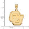 Black Bow Jewelry 14k Yellow Gold Colorado Buffalos NCAA Large Pendant - 2 of 3