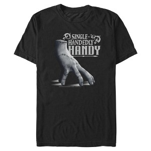 Mens Wednesday Thing Single-Handedly Handy T Shirt - 1 of 4