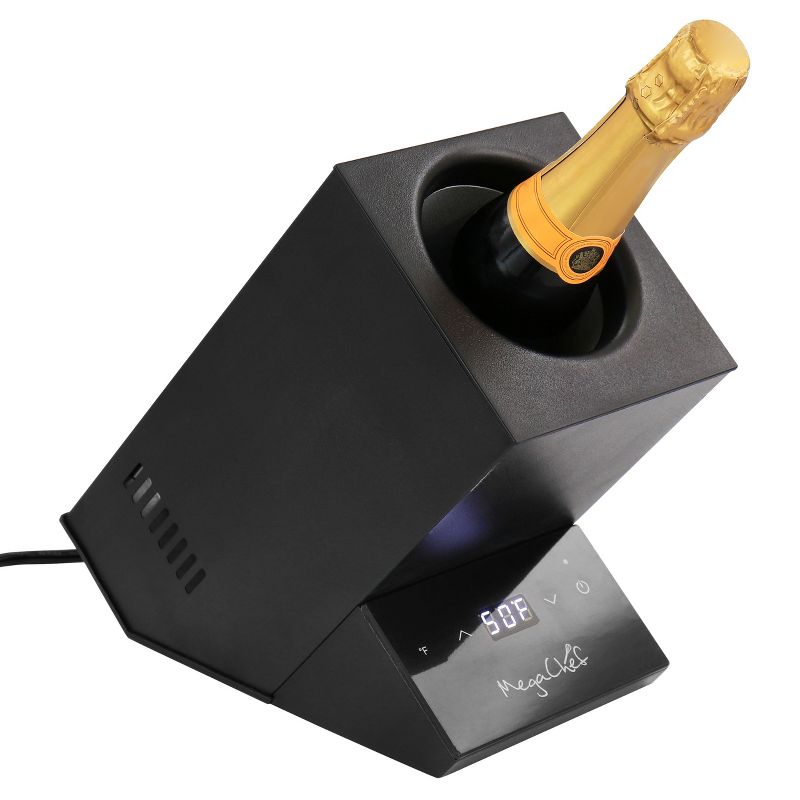 MegaChef Electric Wine Chiller with Digital Display in Black, 1 of 11