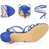 Perphy Women's Strappy Open-Toe Contrasting Color Kitten Heels Sandals - 3 of 3