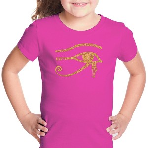 LA Pop Art Girl's Word Art T-shirt - EGYPT - 1 of 4