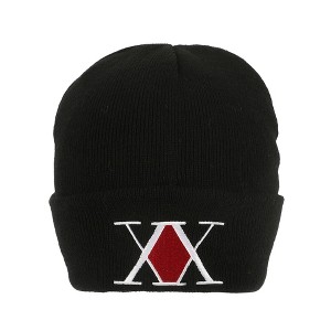 Hunter X Hunter Embroidered Logo Black Cuff Beanie - 1 of 4