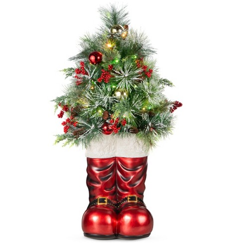 Christmas Boots Reused Increase Atmosphere Decorate Christmas Decoration  Candy Boots for Gifts