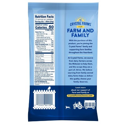 Crystal Farms Light String Cheese - 12ct