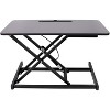 Okak 31.5IN Multifunction Small Desk with Adjustable Height, Standing Desk with Keyboard Tray, Computer Desk for Bedroom, Reading Room - 4 of 4