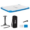 Outsunny Water Inflatable Floating Dock, Rafting Platform Island, Large Mat with Air Pump & Backpack, for Pool, Beach, Ocean, White - 4 of 4