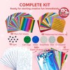 Joyfy Fashion Foil Art Kit for Kids - Unicorn & Castle Foil Foam Stickers Kit, Arts & Crafts, Travel Toys, Birthday Gifts for Boys Girls Age 4 5 6 + - 3 of 4