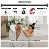LunaLulinlk Bronze Shower Rod with 12 Hooks,43''-72'',Never Rust,Never Slip,Adjustable Tension Metal Rod - 3 of 4