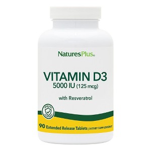 Ultra Vitamin D3 5000 IU With 25 mg Trans-Resveratrol by Nature's Plus  -  90 Tablet - 1 of 2