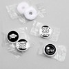 Big Dot of Happiness 2025 Black and White Graduation Party Round Candy Sticker Favors - Labels Fits Chocolate Candy (1 Sheet of 108) - 3 of 4