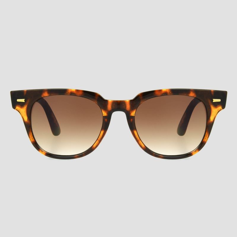 Women&#39;s Tortoise Shell Print Narrow Rectangle Sunglasses - Universal Thread&#8482; Brown, 5 of 10