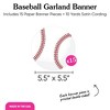 Big Dot of Happiness Baseball Garland Banner, Sports Birthday Party or Baby Shower Decorations Banner, 30 Feet of Cord, 15 Double-Sided Baseballs - 4 of 4