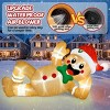 10FT Christmas Inflatables Outdoor Decorations, Giant Lying Gingerbread Inflatable with Built-in LED Lights Xmas Blow Up Yard Decoration - 4 of 4