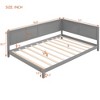 ALEXOUN Wood Day Bed Frames with Solid Wood Slat Support,and Arm & Back for Toddlers Kids Teens Adults Easy Assemble - 3 of 4